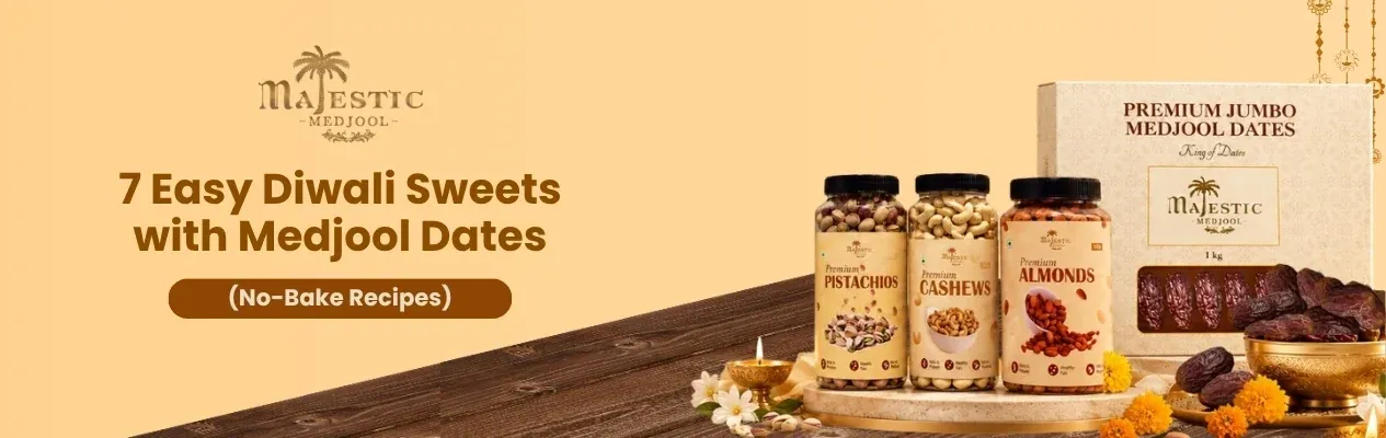 7 Easy Diwali Sweets with Medjool Dates (No-Bake Recipes)