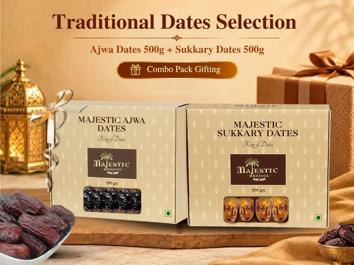Traditional Dates Selection Ajwa and Sukkary dates