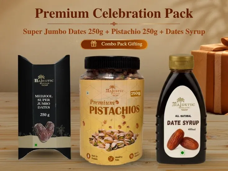 Premium Celebration Pack by Majestic Medjool for special occasions and premium gifting