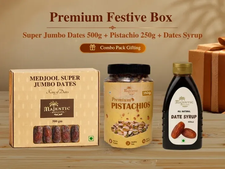 Premium Festive Gift Box by Majestic Medjool for elegant festive gifting