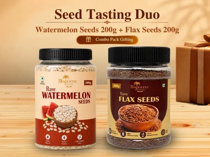 Seed Tasting Duo Pack by Majestic Medjool featuring a selection of seeds for tasting and gifting