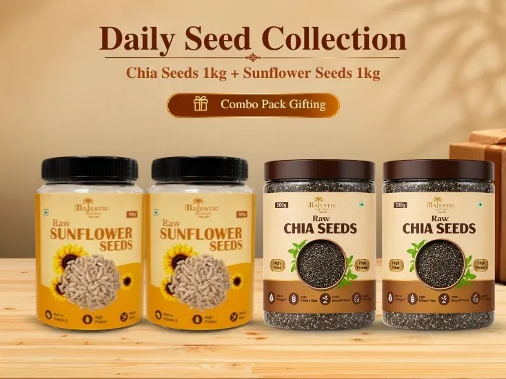 Daily Seed Collection Pack by Majestic Medjool featuring an assortment of seeds for everyday use