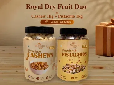 Majestic Medjool Royal Dry Fruit Duo Pack premium dry fruit combo gift box Copy Alt Text