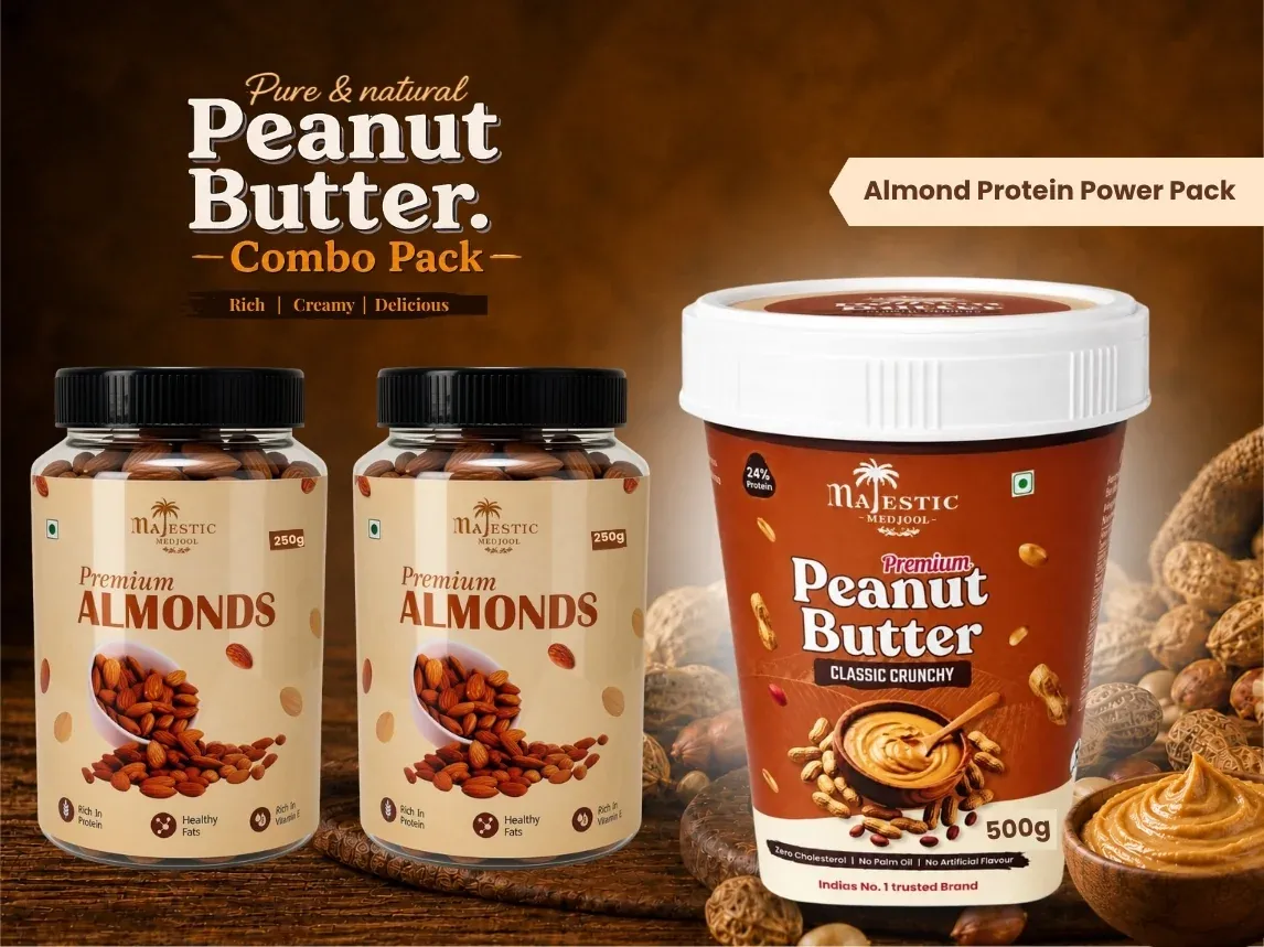 Almond protein power pack - healthy protein snack combo